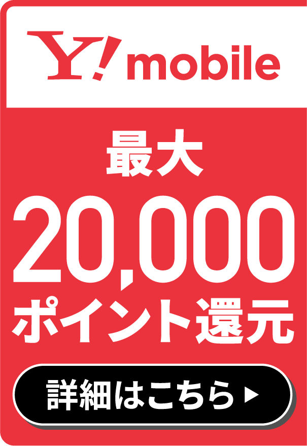 Y!mobile SIM/eSiMご契約で最大20,000PayPayポイント還元