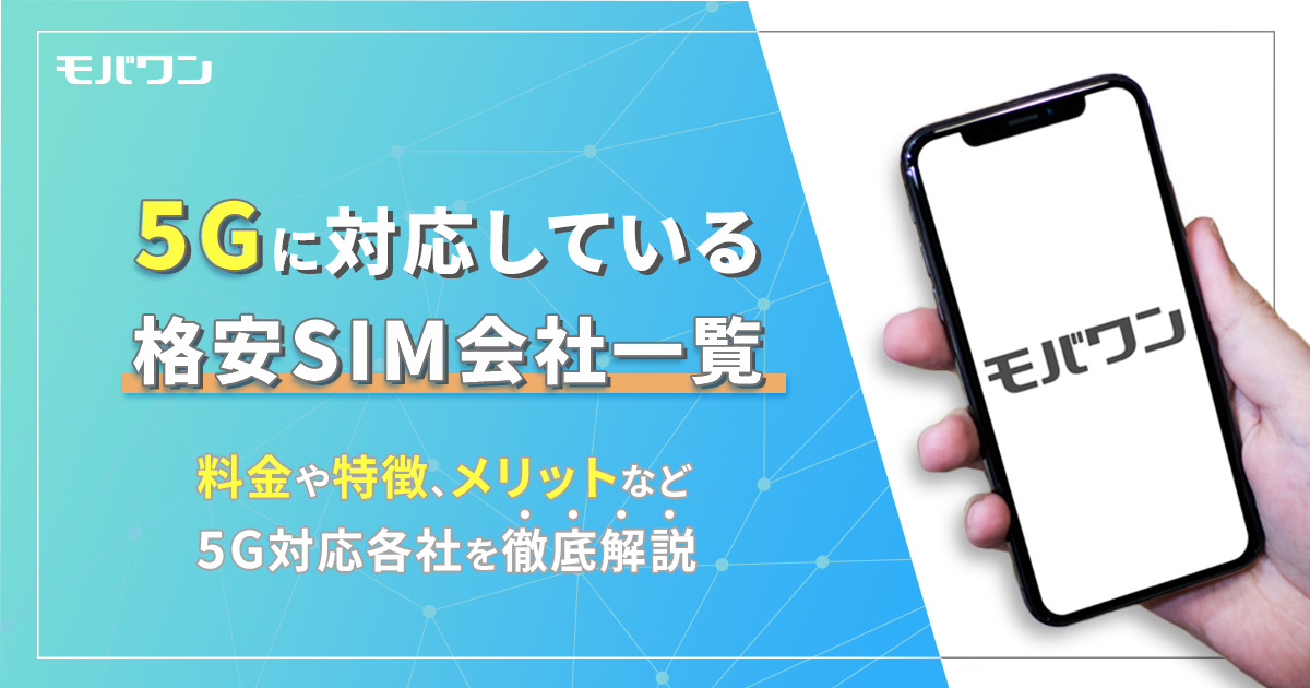 格安 SIM 5G